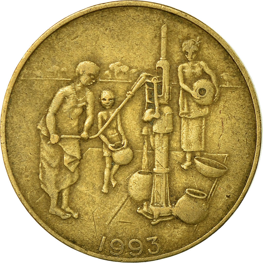 Coin, West African States, 10 Francs, 1993, Paris, VF(30-35), Aluminum-Bronze