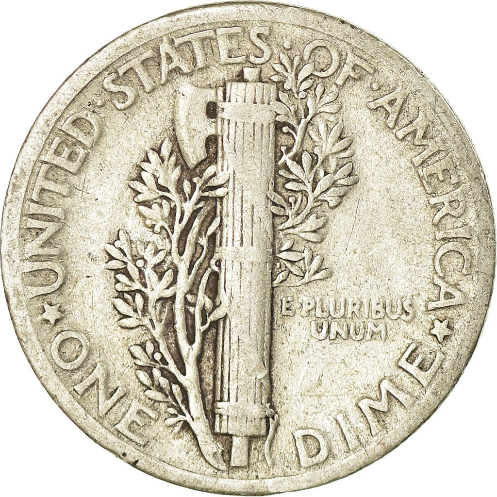 Moneda, Estados Unidos, Mercury Dime, Dime, 1935, U.S. Mint, Philadelphia, BC+