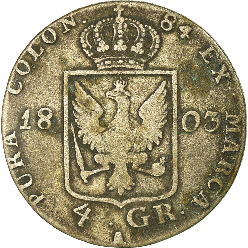 Moneta, Landy niemieckie, PRUSSIA, Friedrich Wilhelm III, 4 Groschen, 1803