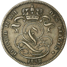 Coin, Belgium, Leopold II, Centime, 1882, EF(40-45), Copper, KM:33.1