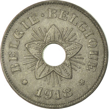 Coin, Belgium, 50 Centimes, 1918, EF(40-45), Zinc, KM:83