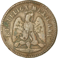 Moneda, México, Centavo, 1873, Mexico City, BC+, Latón, KM:418