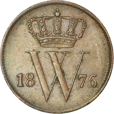 Moneta, Holandia, William III, Cent, 1876, EF(40-45), Miedź, KM:100