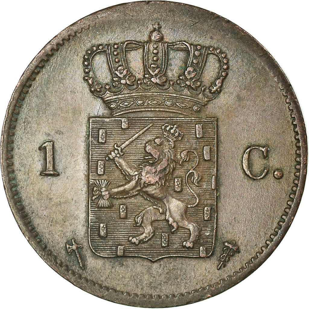 Moneta, Holandia, William III, Cent, 1876, EF(40-45), Miedź, KM:100