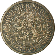 Coin, Netherlands, Wilhelmina I, 2-1/2 Cent, 1929, AU(55-58), Bronze, KM:150