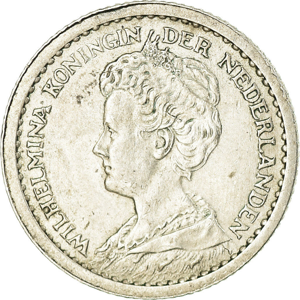 Coin, Netherlands, Wilhelmina I, 10 Cents, 1912, AU(55-58), Silver, KM:145