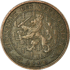 Moneta, Paesi Bassi, Wilhelmina I, 1/2 Cent, 1906, BB, Bronzo, KM:133