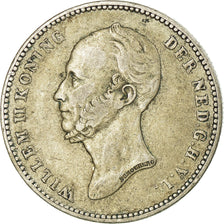 Coin, Netherlands, William II, 25 Cents, 1849, Utrecht, EF(40-45), Silver, KM:76