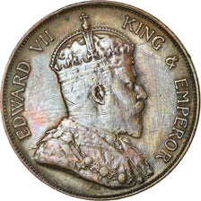 Coin, Hong Kong, Edward VII, Cent, 1902, EF(40-45), Bronze, KM:11