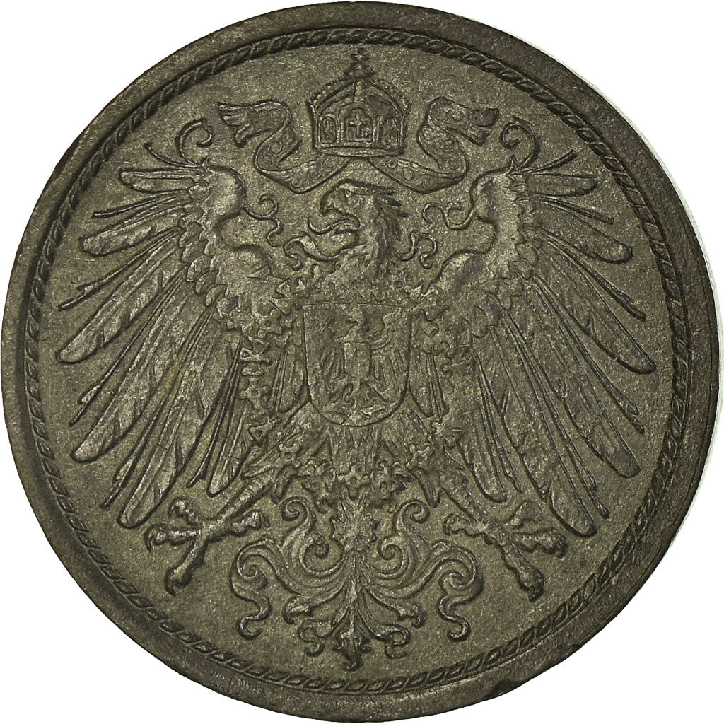 Coin, GERMANY - EMPIRE, 10 Pfennig, 1921, EF(40-45), Zinc, KM:26