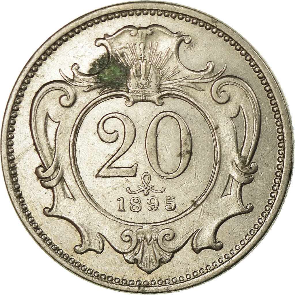 Moneta, Austria, Franz Joseph I, 20 Heller, 1895, SPL, Nichel, KM:2803