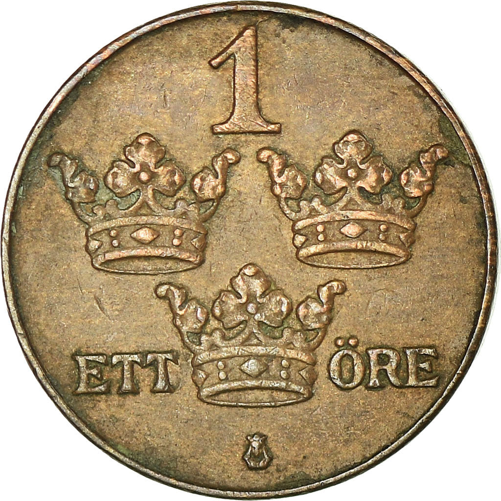 Coin, Sweden, Gustaf V, Ore, 1920, EF(40-45), Bronze, KM:777.2