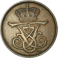 Moneda, Dinamarca, Frederik VIII, Ore, 1909, Copenhagen, MBC, Bronce, KM:804