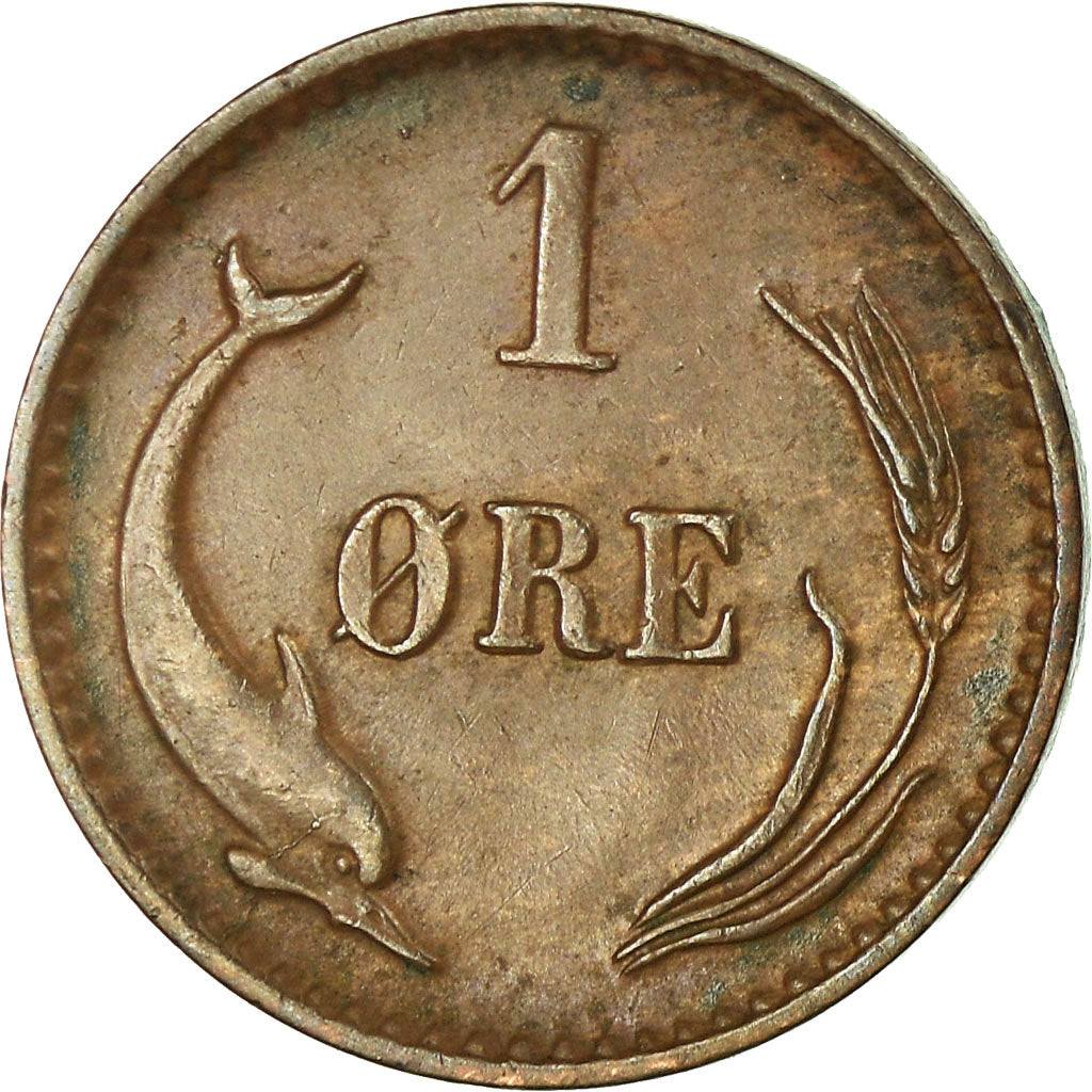 Coin, Denmark, Christian IX, Ore, 1891, Copenhagen, EF(40-45), Bronze, KM:792.1