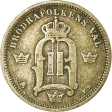 Coin, Sweden, Oscar II, 10 Öre, 1898, EF(40-45), Silver, KM:755