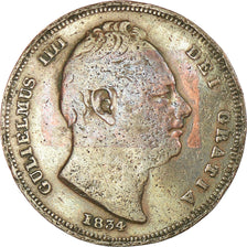 Moneta, Wielka Brytania, William IV, Farthing, 1834, VF(20-25), Miedź, KM:705