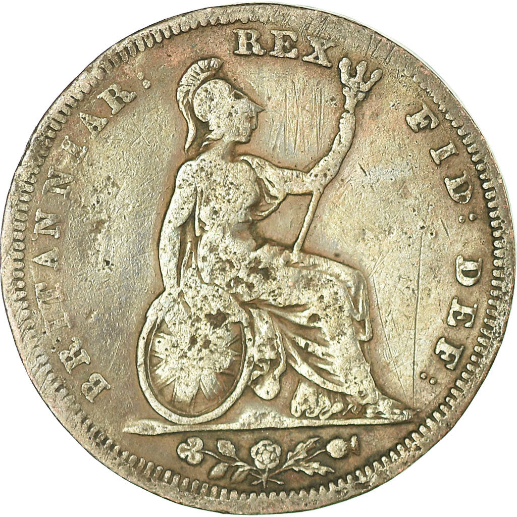 Moneta, Wielka Brytania, William IV, Farthing, 1834, VF(20-25), Miedź, KM:705