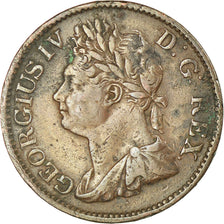 Coin, Ireland, 1/2 Penny, 1823, EF(40-45), Copper, KM:150