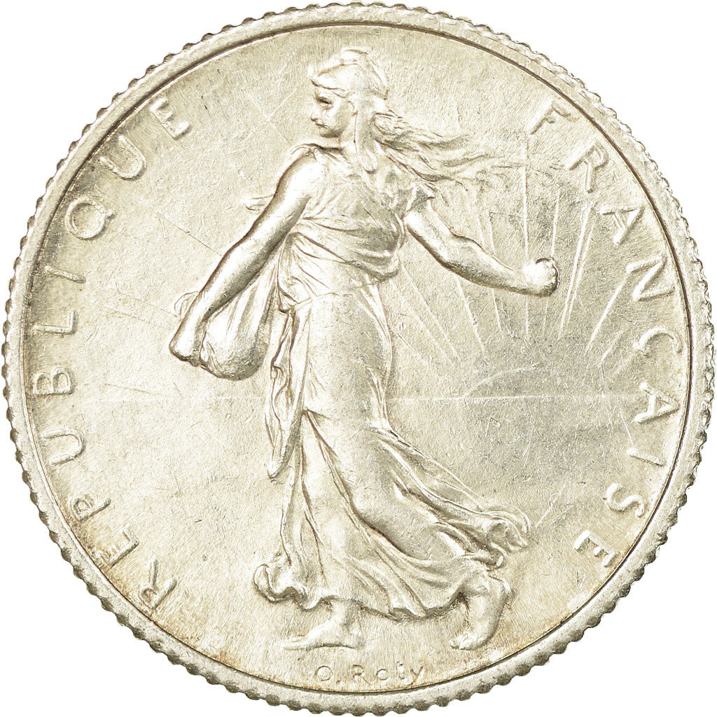 Monnaie, France, Semeuse, Franc, 1918, Paris, SUP, Argent, Gadoury:467, KM:844.1