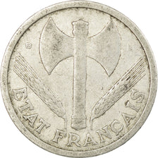 Coin, France, Bazor, 2 Francs, 1943, Beaumont - Le Roger, VF(20-25), Aluminum