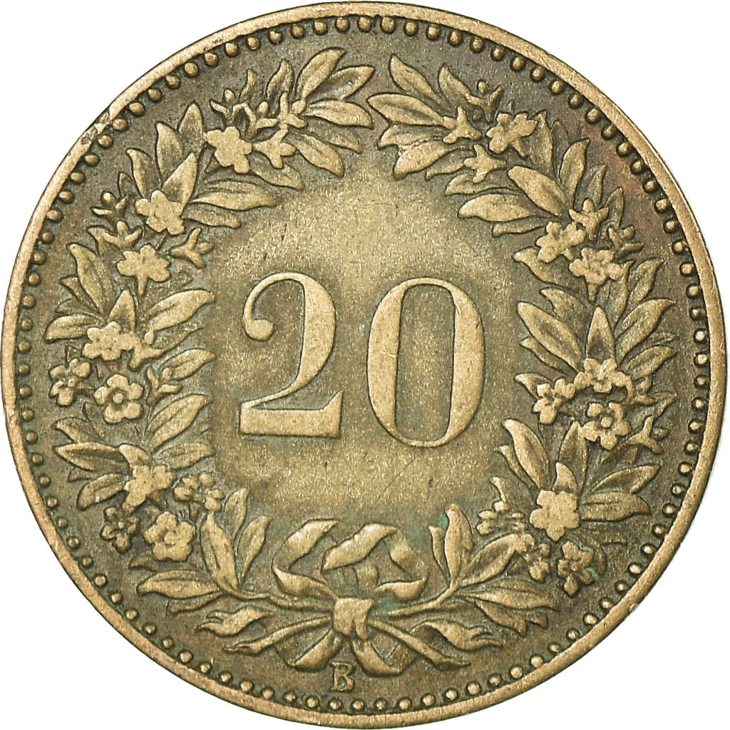 Monnaie, Suisse, 20 Rappen, 1858, Bern, TTB, Billon, KM:7