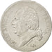 FRANCE, Louis XVIII, 5 Francs, 1818, Rouen, KM #711.2, VF(30-35), Silver,...