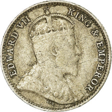 Coin, Ceylon, Edward VII, 10 Cents, 1907, VF(30-35), Silver, KM:97
