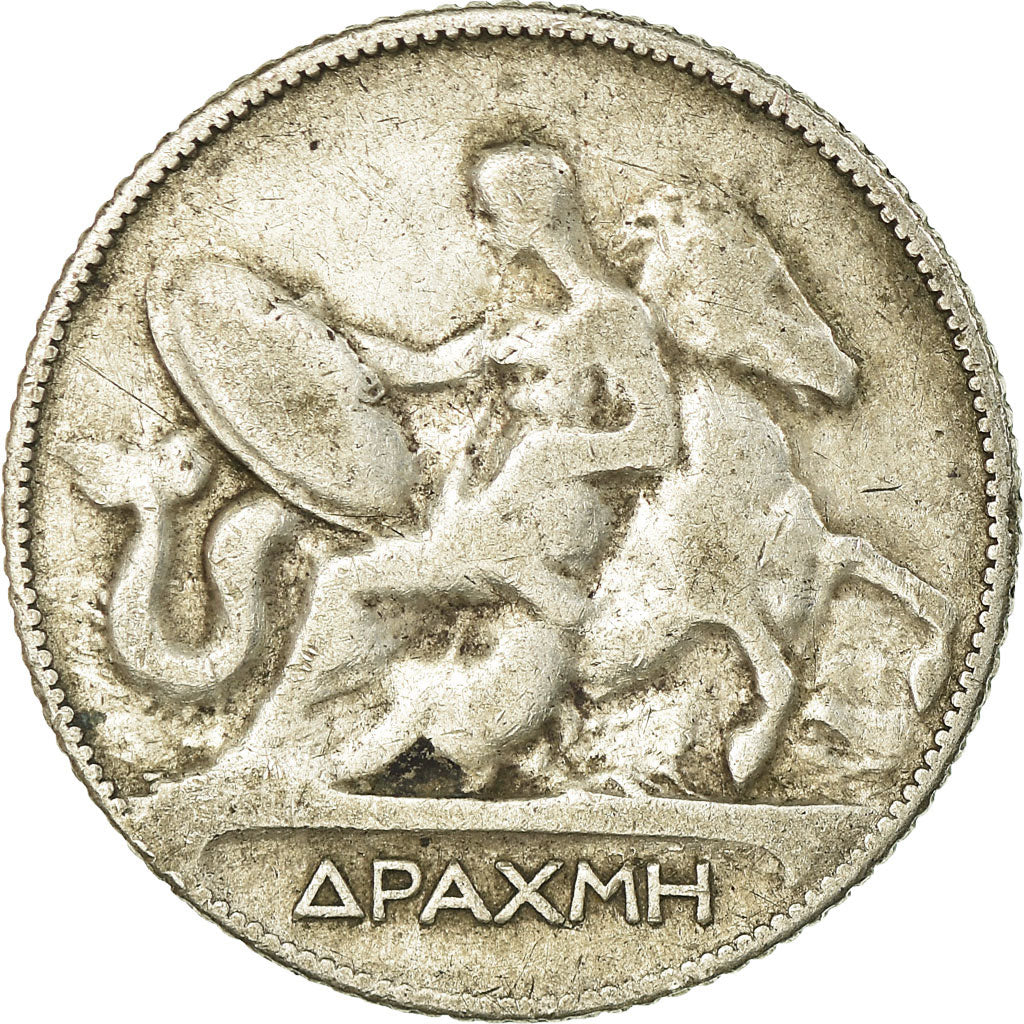 Coin, Greece, George I, Drachma, 1910, VF(30-35), Silver, KM:60