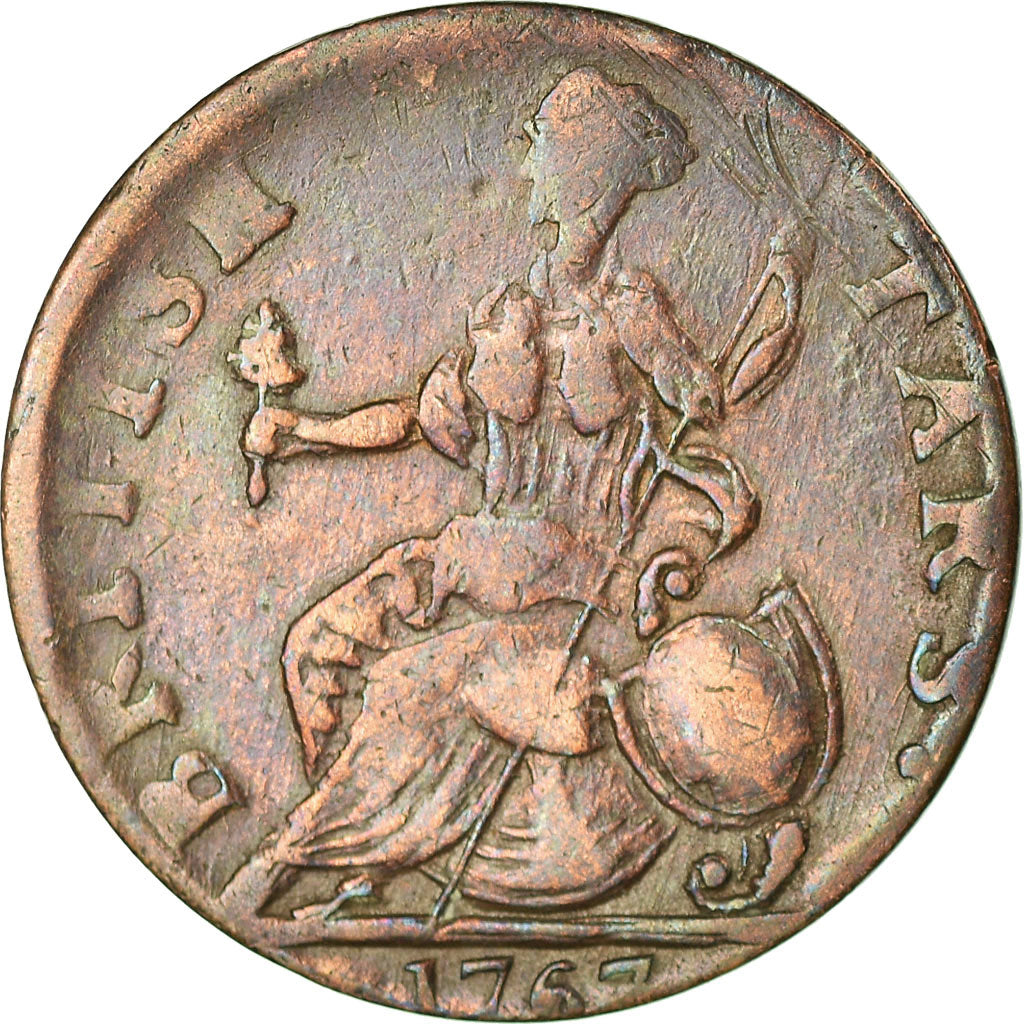 Moneda, Gran Bretaña, Gregory III Pon, Evasion Halfpenny, 1767, British Tars