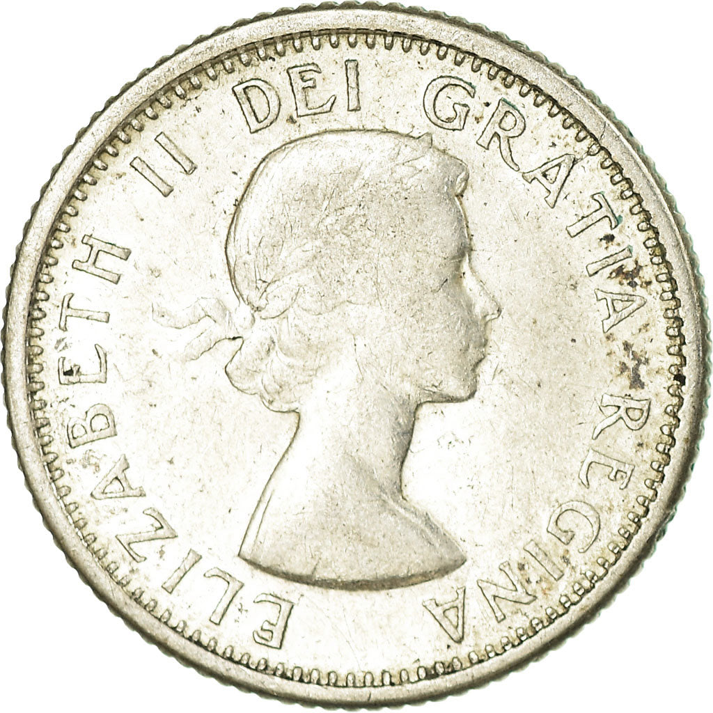 Münze, Kanada, Elizabeth II, 10 Cents, 1963, Royal Canadian Mint, Ottawa, S+