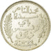Coin, Tunisia, Muhammad al-Nasir Bey, Franc, 1915, Paris, MS(60-62), Silver