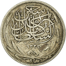 Coin, Egypt, Hussein Kamil, 2 Piastres, 1917/AH1335, EF(40-45), Silver, KM:317.2