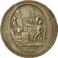 Coin, France, Monneron, 5 Sols, 1792, Paris, VF(30-35), Bronze