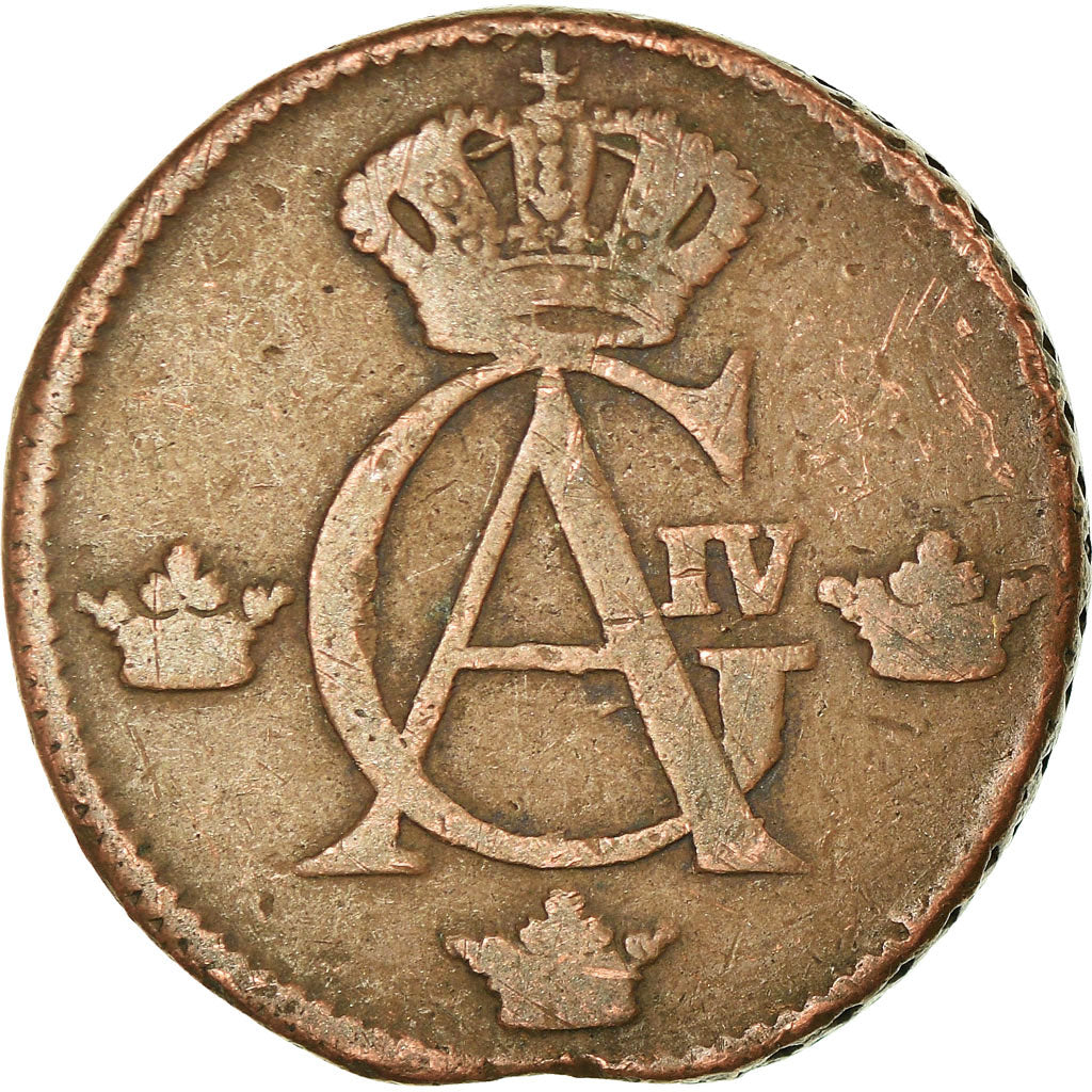 Coin, Sweden, Gustaf IV Adolf, 1/2 Skilling, 1807, VF(20-25), Copper, KM:565