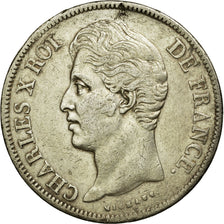 Monnaie, France, Charles X, 5 Francs, 1829, Lyon, TTB, Argent, KM:728.4