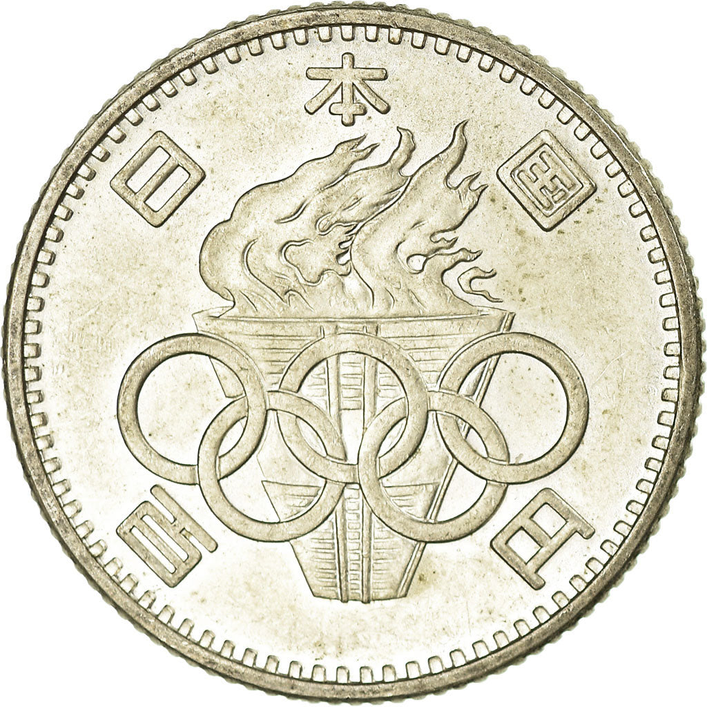 Coin, Japan, Hirohito, 100 Yen, 1964, EF(40-45), Silver, KM:79
