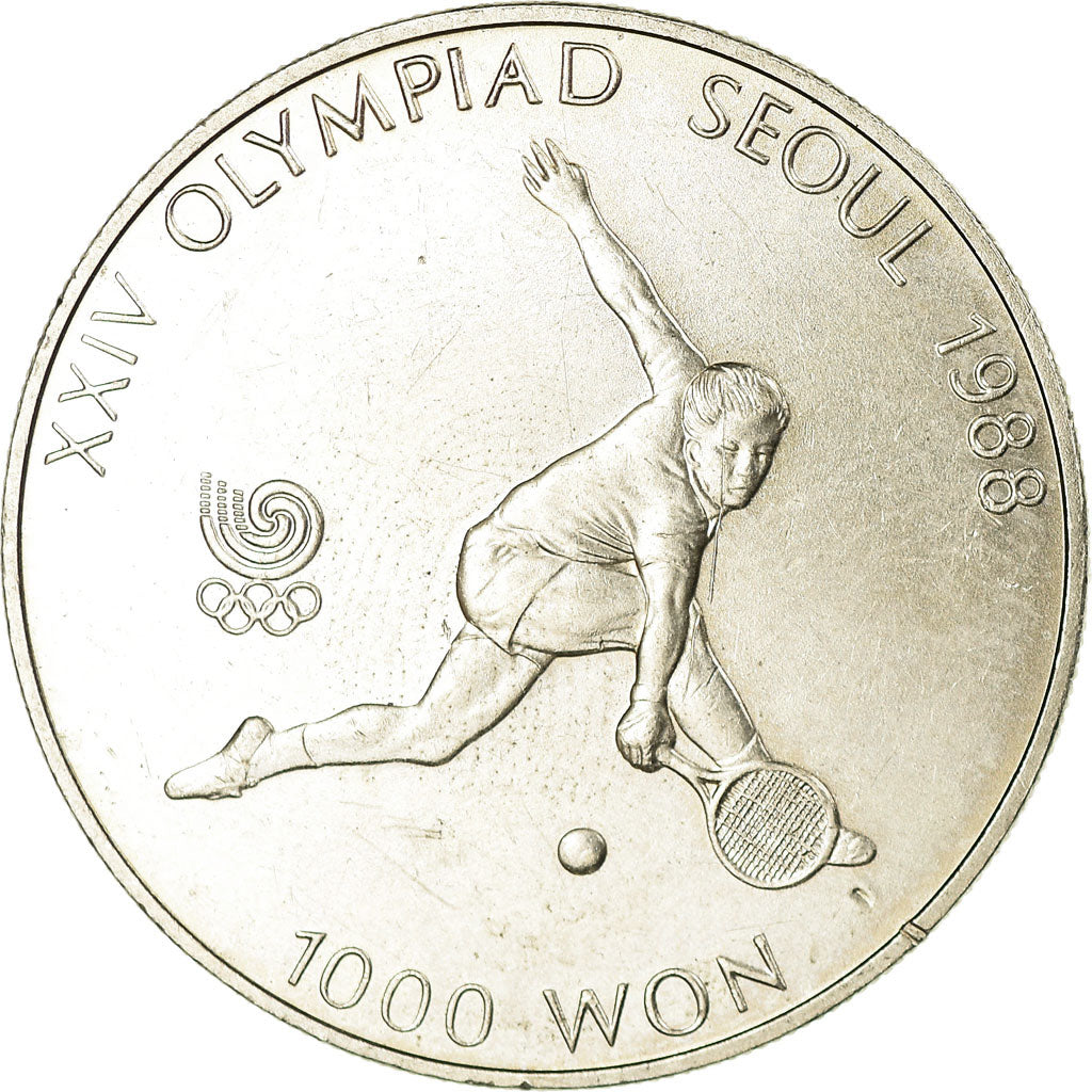 Coin, KOREA-SOUTH, 1000 Won, 1988, EF(40-45), Copper-nickel, KM:49
