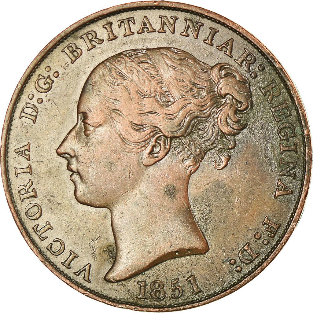 Coin, Jersey, Victoria, 1/13 Shilling, 1851, EF(40-45), Copper, KM:3