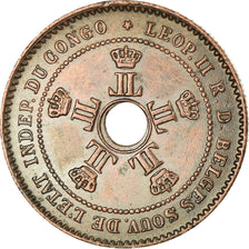 Moneta, WOLNE PAŃSTWO KONGO, Leopold II, 2 Centimes, 1888, EF(40-45), Miedź