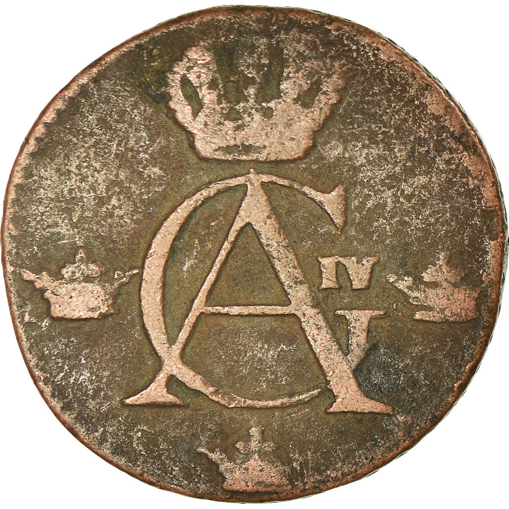 Monnaie, Suède, Gustaf IV Adolf, 1/4 Skilling, 1808, TB, Cuivre, KM:564