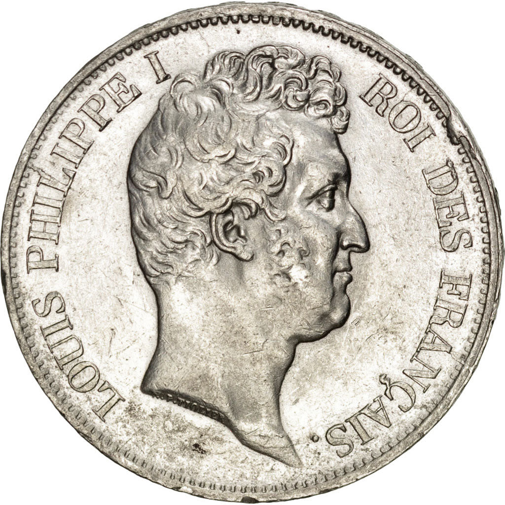 FRANCE, Louis-Philippe, 5 Francs, 1831, Rouen, KM #736.2, AU(55-58), Silver,...