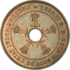 Moneta, WOLNE PAŃSTWO KONGO, Leopold II, 2 Centimes, 1888, Paris, EF(40-45)