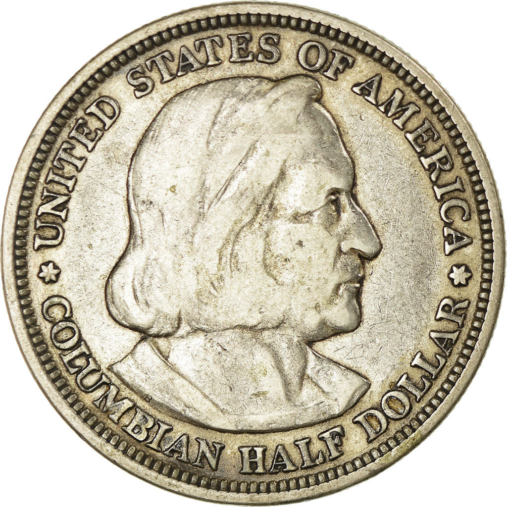 Coin, United States, Half Dollar, 1892, U.S. Mint, Philadelphia, Columbian