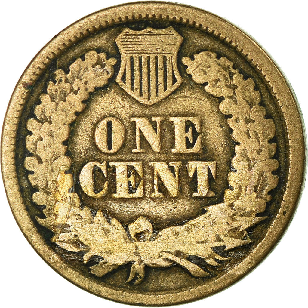 Coin, United States, Indian Head Cent, Cent, 1863, U.S. Mint, Philadelphia