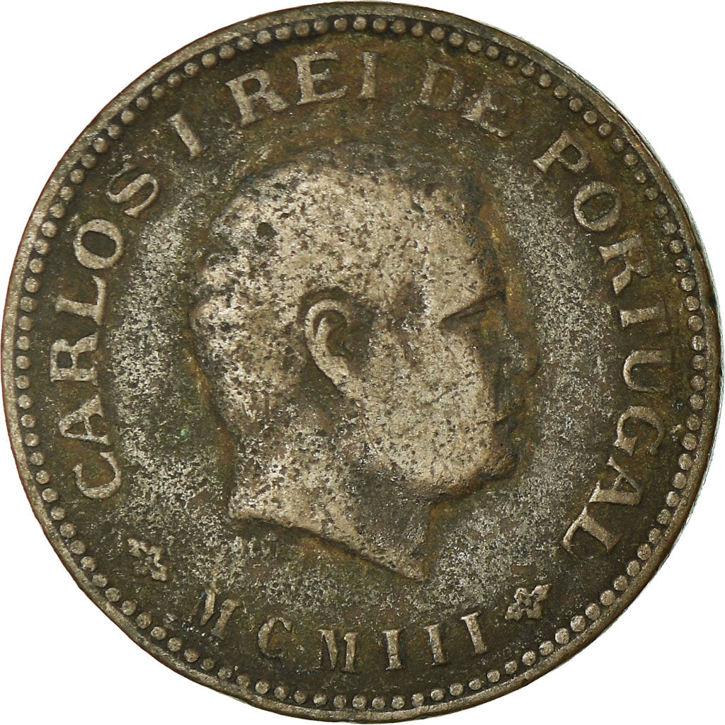 Moneda, INDIA PORTUGUESA, 1/4 Tanga, 15 Reis, 1903, BC+, Bronce, KM:15