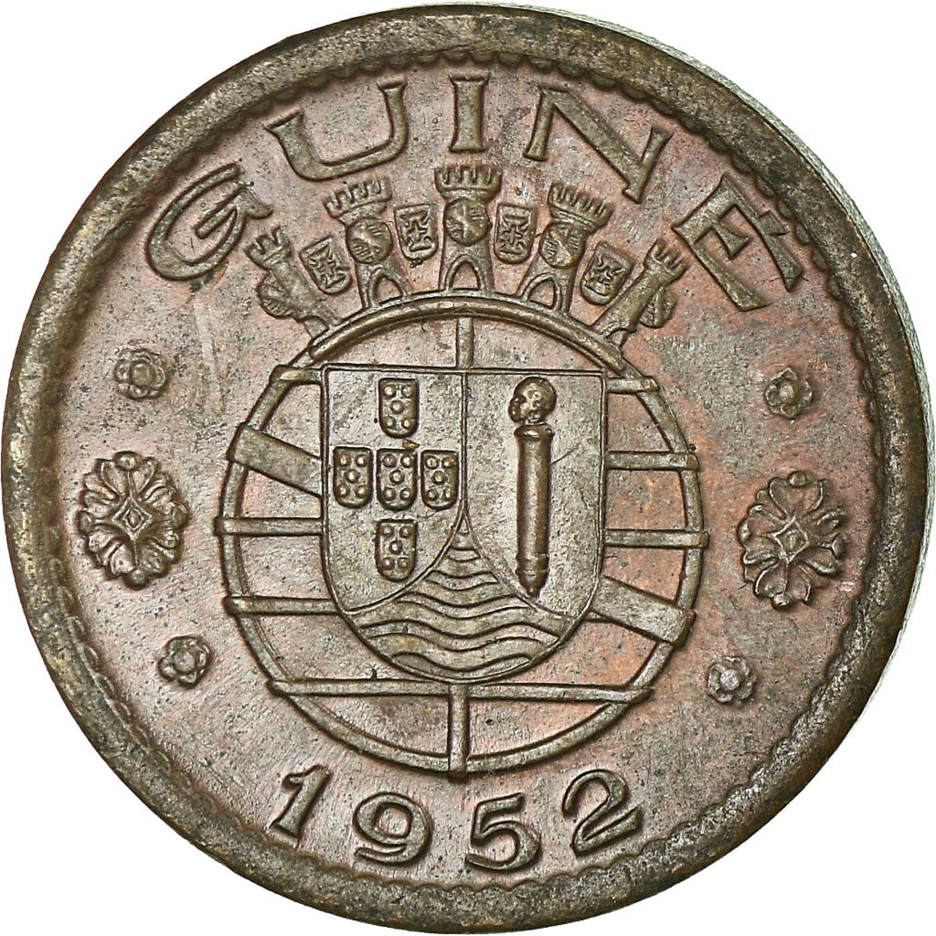 Coin, Guinea-Bissau, 50 Centavos, 1952, VF(20-25), Bronze, KM:8