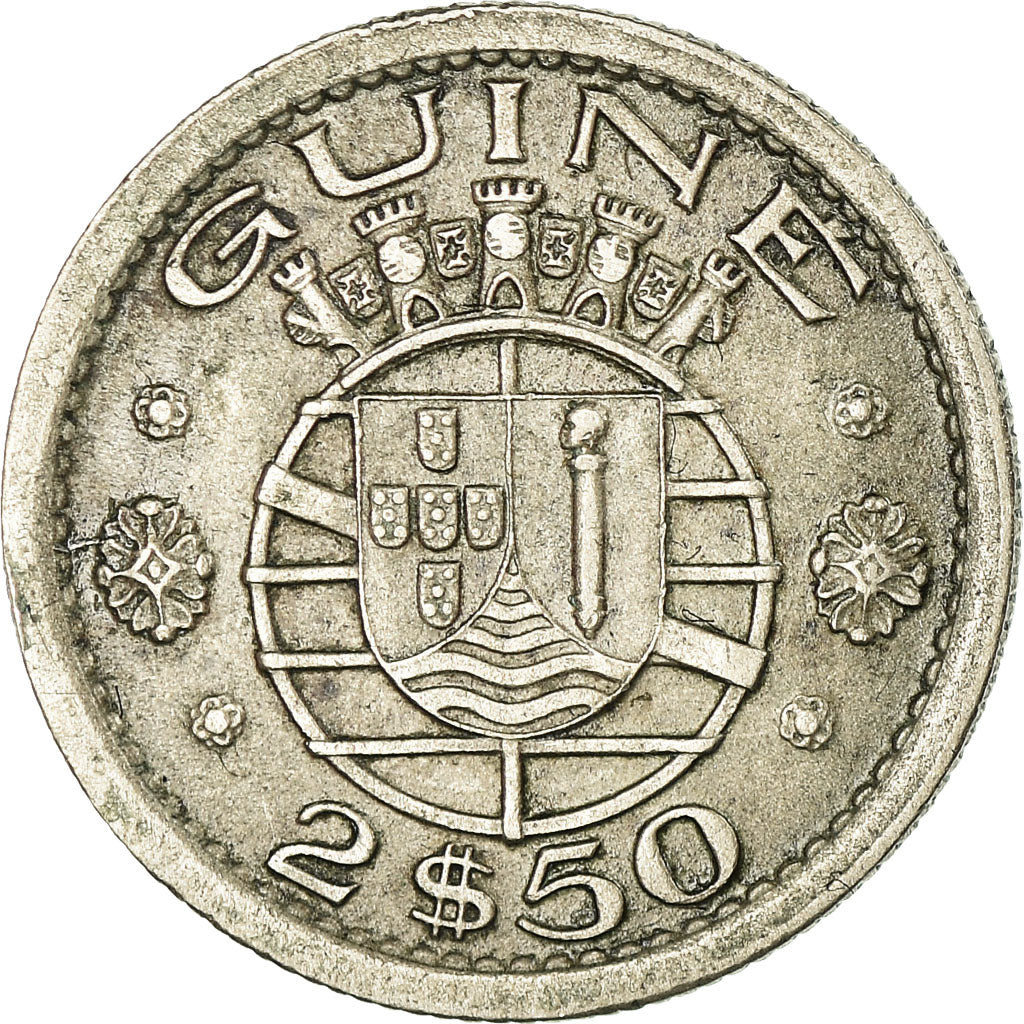 Monnaie, Guinea-Bissau, 2-1/2 Escudos, 1952, TB+, Copper-nickel, KM:9