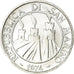 Monnaie, San Marino, 5 Lire, 1974, Rome, FDC, Aluminium, KM:32