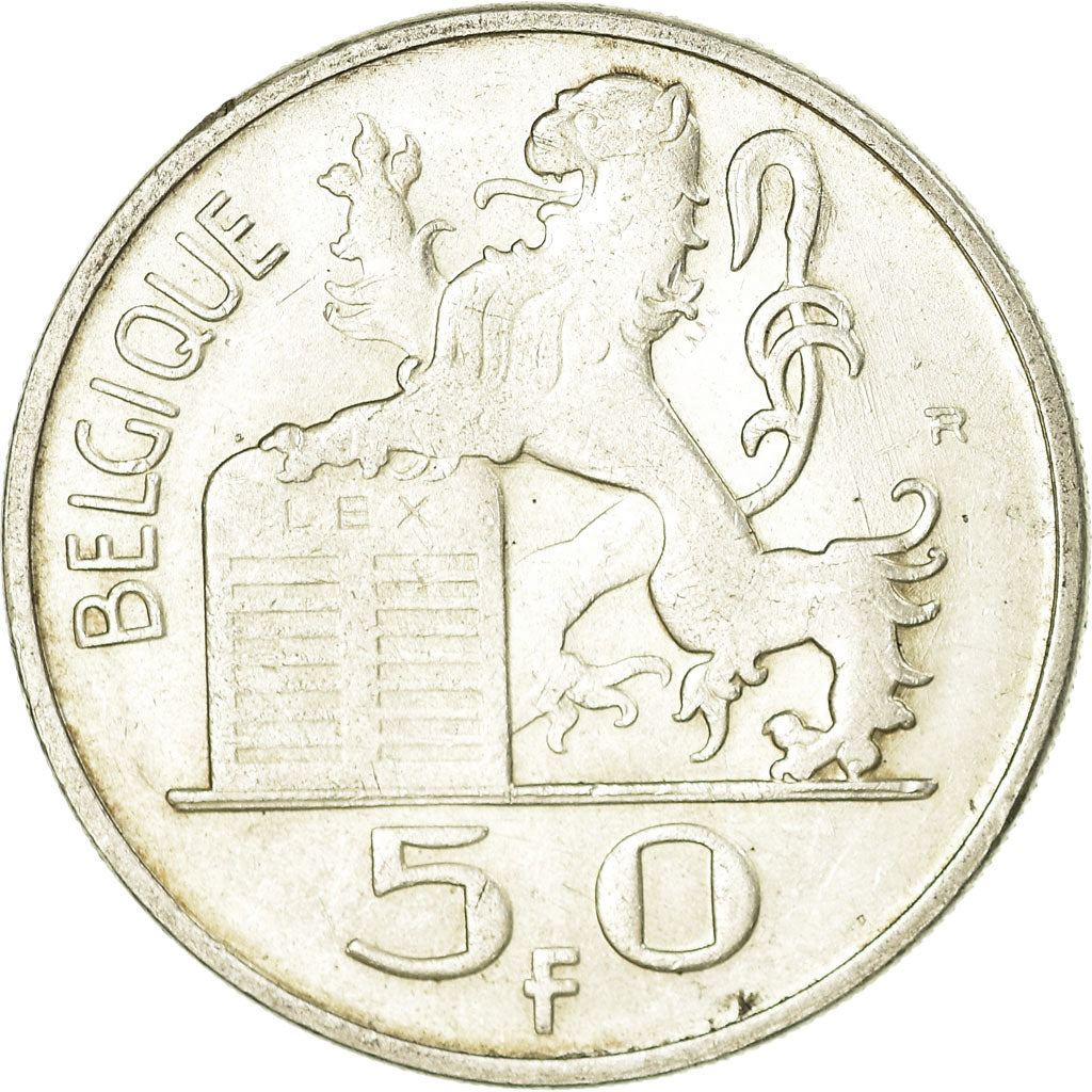 Monnaie, Belgique, 50 Francs, 50 Frank, 1949, TTB, Argent, KM:136.1