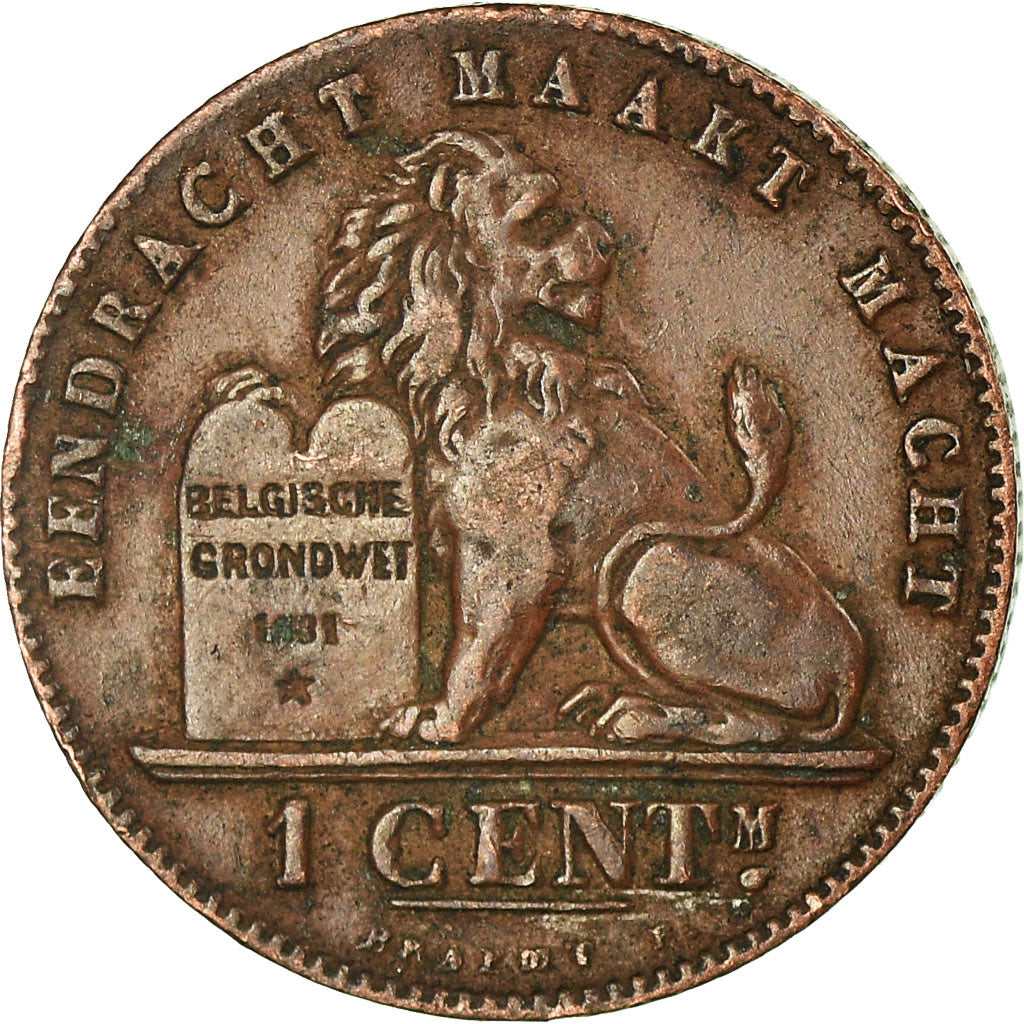 Moneta, Belgio, Leopold II, Centime, 1902, BB, Rame, KM:34.1